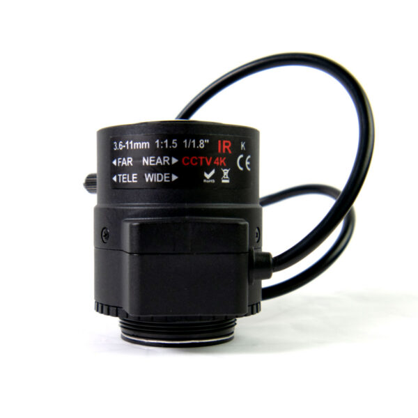 Varifokální objektiv 3,6 mm–11 mm AIDA CS4K 3611V - Obrázek 3